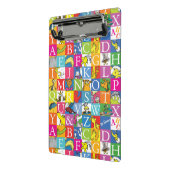 Dr. Seuss' ABC farbenfrohes Blockbuchstabenmuster Mini Klemmbrett (Gewinkelt2)