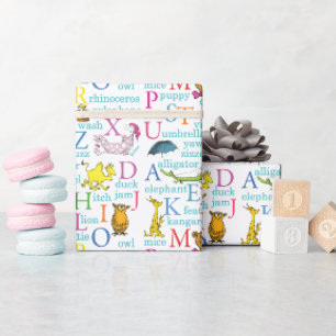 Dr. Seuss' ABC-Muster mit Wörtern Geschenkpapier