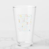Dr. Seuss' ABC-Muster mit Wörtern Glas (Rückseite)
