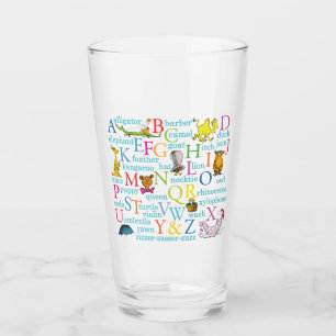 Dr. Seuss' ABC-Muster mit Wörtern Glas