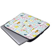 Dr. Seuss' ABC-Muster mit Wörtern Laptopschutzhülle (Vorne Knopf)