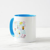 Dr. Seuss' ABC-Muster mit Wörtern Tasse (Vorderseite Links)