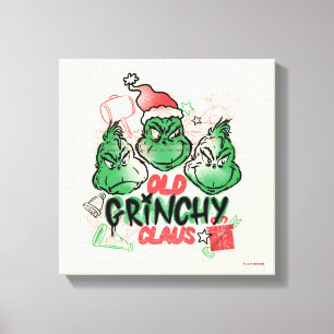 Dr. Seuss Alter Grinch Claus Leinwanddruck