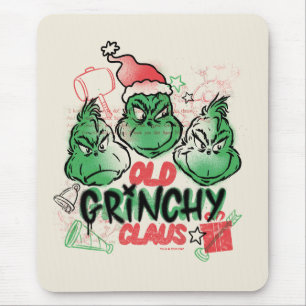 Dr. Seuss   Alter Grinch Claus Mousepad