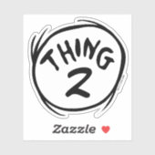 Dr. Seuss | Angepasstes Ding zwei Aufkleber (Blatt)