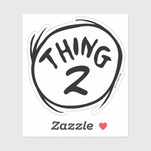 Dr. Seuss | Angepasstes Ding zwei Aufkleber (Blatt)