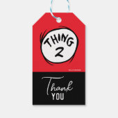 Dr. Seuss | Angepasstes Ding zwei Geschenkanhänger (Rückseite)