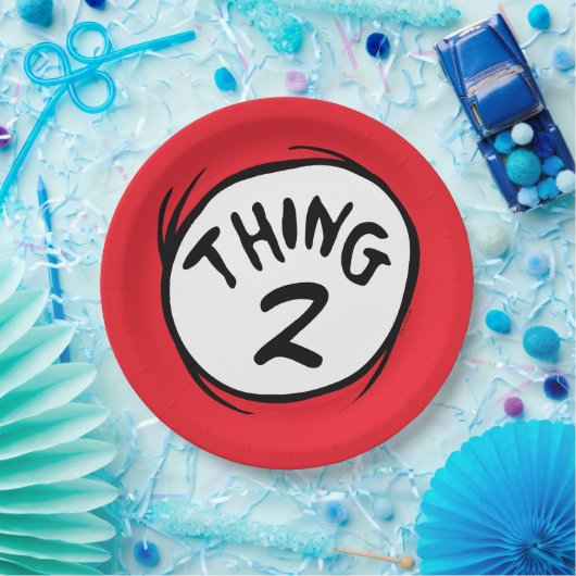 Dr. Seuss | Angepasstes Ding zwei Pappteller (Party)