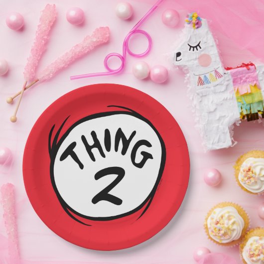 Dr. Seuss | Angepasstes Ding zwei Pappteller (Party)