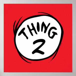 Dr. Seuss   Angepasstes Ding zwei Poster