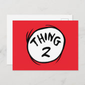 Dr. Seuss | Angepasstes Ding zwei Postkarte (Vorne/Hinten)