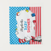 Dr. Seuss | Baby-Party mit dem Kater im Hut Wandteppich (Vorderseite)