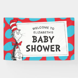 Dr. Seuss   Baby-Party mit der Katze im Hut Banner