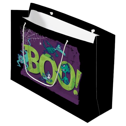 Dr. Seuss | BOO! Halloween Graphic Große Geschenktüte (Vorderseite Schrägansicht)