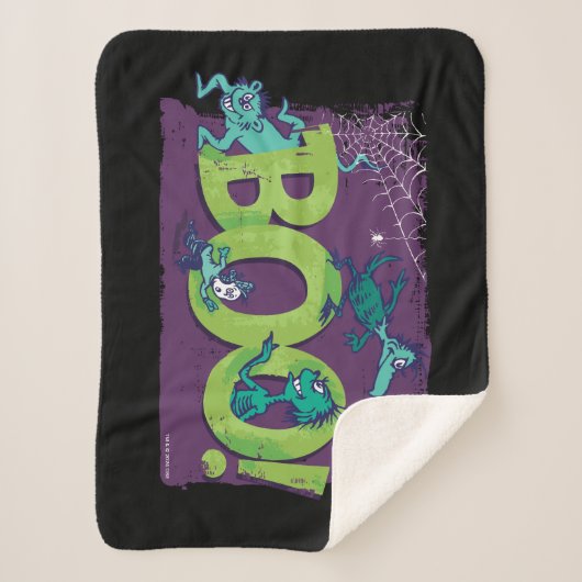 Dr. Seuss | BOO! Halloween Graphic Sherpadecke (Vorderseite)