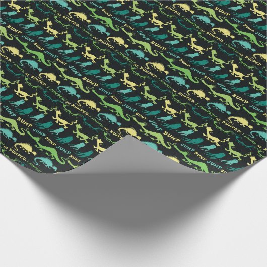 Dr. Seuss | "Bump Jump" Hallowen Pattern Geschenkpapier (Ecke)