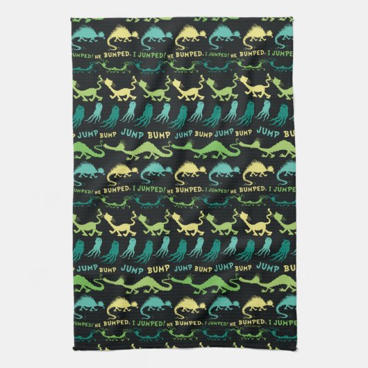 Dr. Seuss | "Bump Jump" Hallowen Pattern Geschirrtuch (Vertikal)