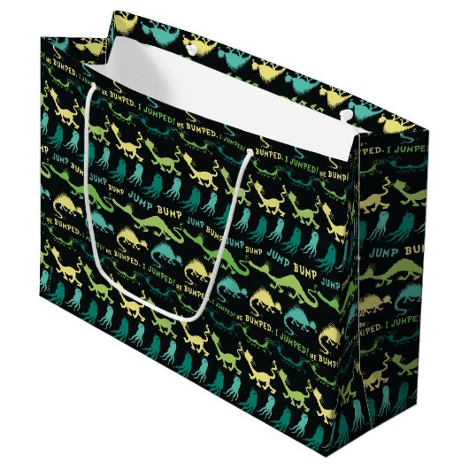 Dr. Seuss | "Bump Jump" Hallowen Pattern Große Geschenktüte (Vorderseite Schrägansicht)