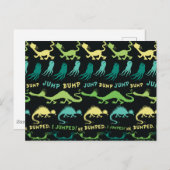 Dr. Seuss | "Bump Jump" Hallowen Pattern Postkarte (Vorne/Hinten)
