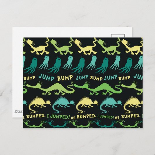 Dr. Seuss | "Bump Jump" Hallowen Pattern Postkarte (Vorne/Hinten)