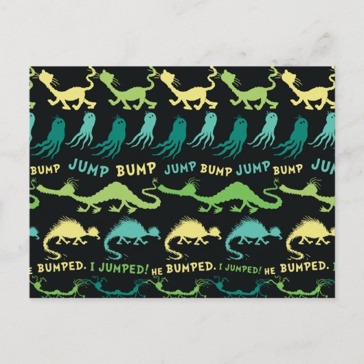Dr. Seuss | "Bump Jump" Hallowen Pattern Postkarte (Vorderseite)