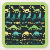 Dr. Seuss | "Bump Jump" Hallowen Pattern Rechteckiger Pappuntersetzer (Vorderseite)