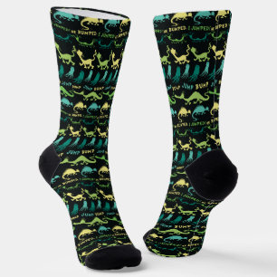 Dr. Seuss   "Bump Jump" Hallowen Pattern Socken