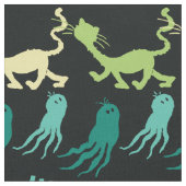 Dr. Seuss | "Bump Jump" Hallowen Pattern Stoff (Nahaufnahme)