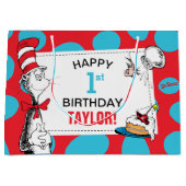 Dr. Seuss Cat am Geburtstag Große Geschenktüte (Vorderseite)