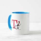 Dr. Seuss Cat im Hat Umbrella Walk Monogram T Tasse (Vorderseite Links)