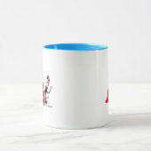 Dr. Seuss Cat im Hat Umbrella Walk Monogramm A Tasse (Zentrum)