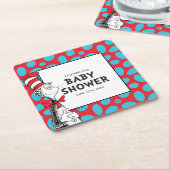 Dr. Seuss Cat in der Hat Baby Dusche Rechteckiger Pappuntersetzer (angewinkelt)