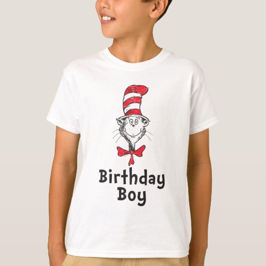Dr. Seuss Cat in the Hat Birthday Boy T-Shirt (Vorderseite)