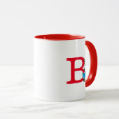 Dr. Seuss Cat in the Hat - Reading Monogram B Tasse (VorderseiteRechts)