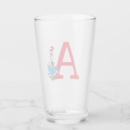 Dr. Seuss Cat in the Hat - Reading Monogram Glas (Rückseite)