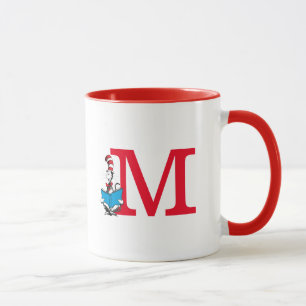 Dr. Seuss Cat in the Hat - Reading Monogram M Tasse