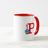Dr. Seuss Cat in the Hat - Reading Monogram P Tasse (VorderseiteRechts)