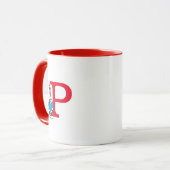 Dr. Seuss Cat in the Hat - Reading Monogram P Tasse (Vorderseite Links)