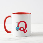Dr. Seuss Cat in the Hat - Reading Monogram Q Tasse (Links)