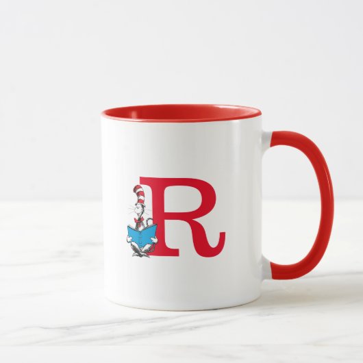 Dr. Seuss Cat in the Hat - Reading Monogram R Tasse (Rechts)