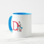 Dr. Seuss Cat in the Hat, Thing One Monogram D Tasse (Vorderseite Links)