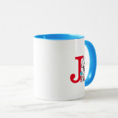 Dr. Seuss Cat in the Hat, Thing One Monogram J Tasse (VorderseiteRechts)