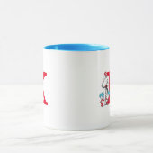 Dr. Seuss Cat in the Hat, Thing One Monogram K Tasse (Zentrum)
