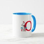 Dr. Seuss Cat in the Hat, Thing One Monogram O Tasse (VorderseiteRechts)