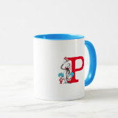 Dr. Seuss Cat in the Hat, Thing One Monogram P Tasse (VorderseiteRechts)