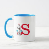 Dr. Seuss Cat in the Hat, Thing One Monogram S Tasse (Links)