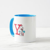 Dr. Seuss Cat in the Hat, Thing One Monogram Y Tasse (Vorderseite Links)