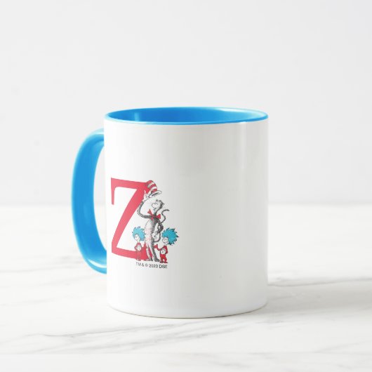 Dr. Seuss Cat in the Hat, Thing One Monogram Z Tasse (Vorderseite Links)