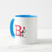 Dr. Seuss Cat in the Hat Umbrella Walk Monogram B Tasse (Vorderseite Links)
