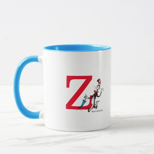 Dr. Seuss Cat in the Hat Umbrella Walk Monogram Z Tasse (Links)